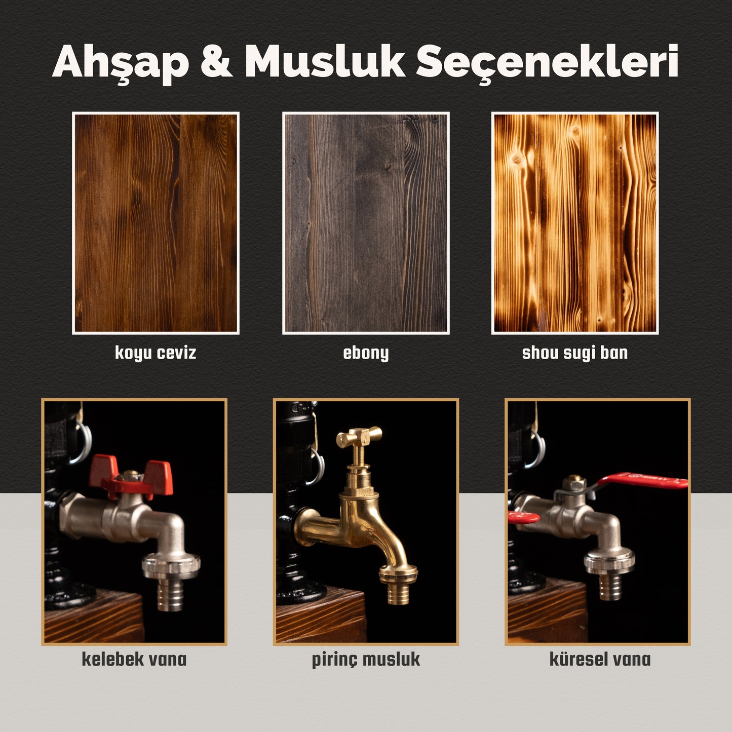 333. Kişiye Özel Ahşap İçki Çeşmesi
