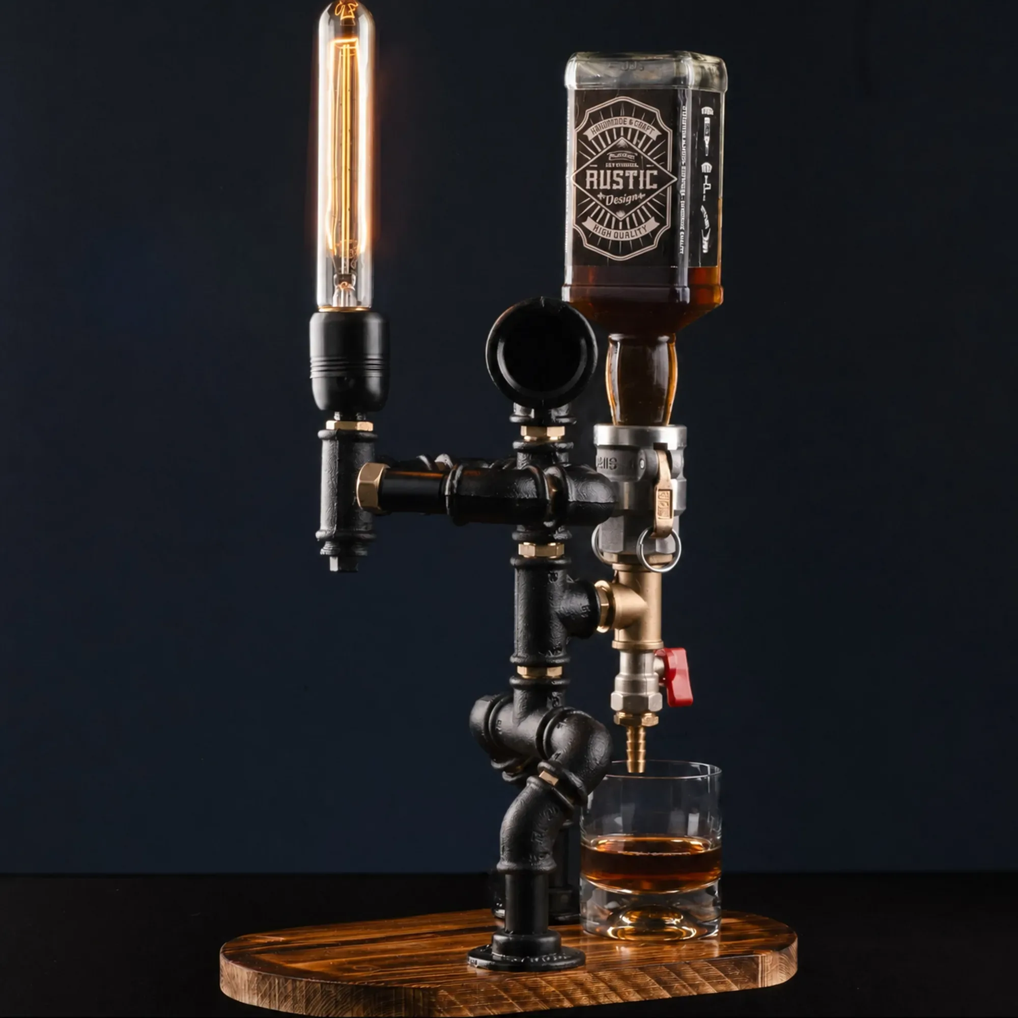 Şövalye | Personalized Figurine Liquor Dispenser Walnut product photo