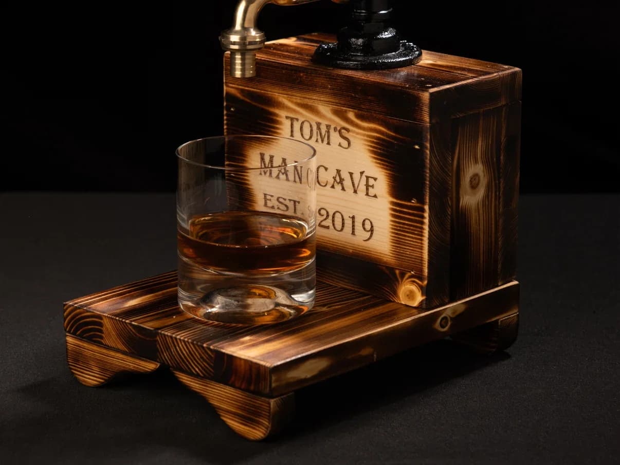 Malt Personalized Wooden Drink Dispenser