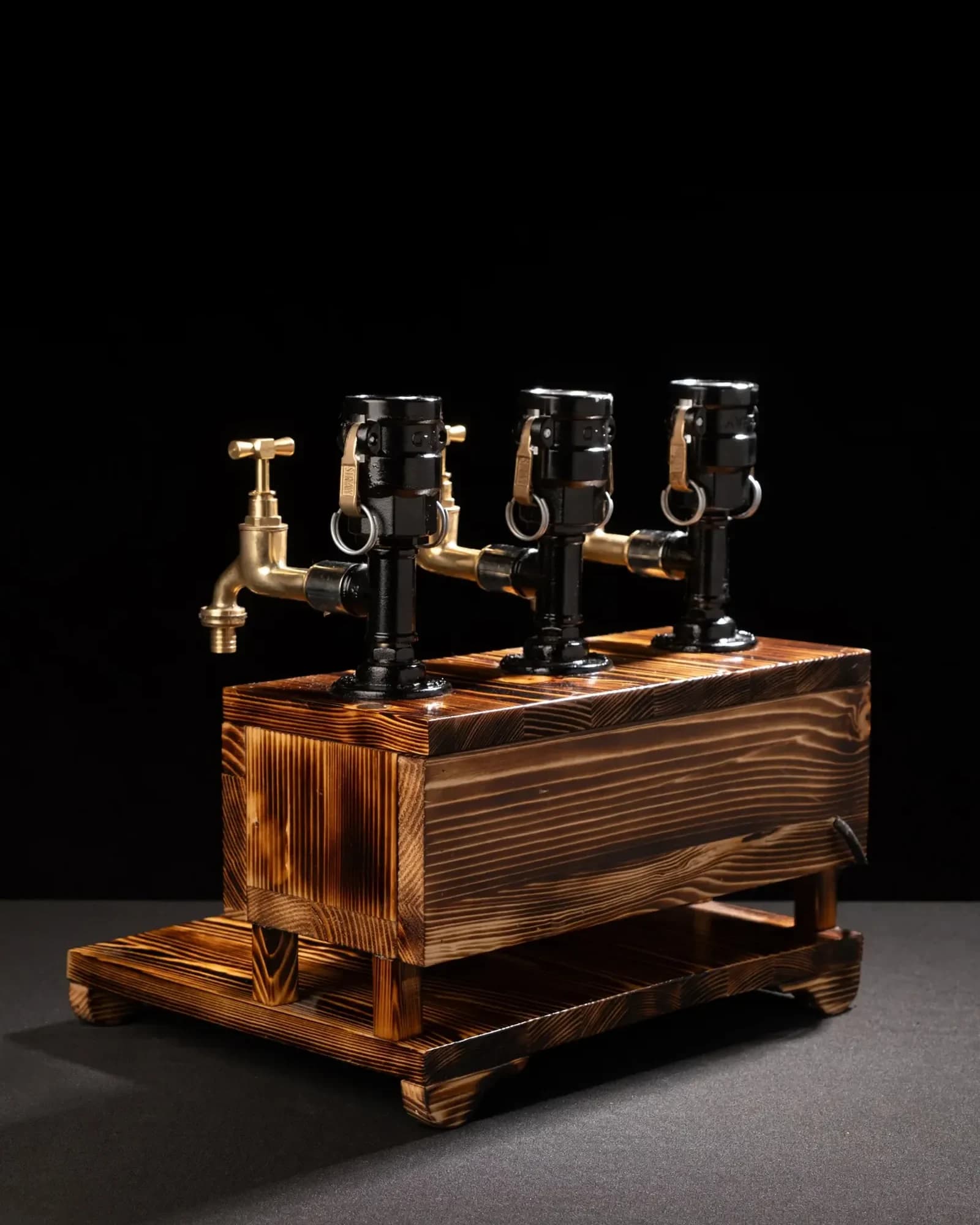 Tavus Personalized Wooden Drink Dispenser