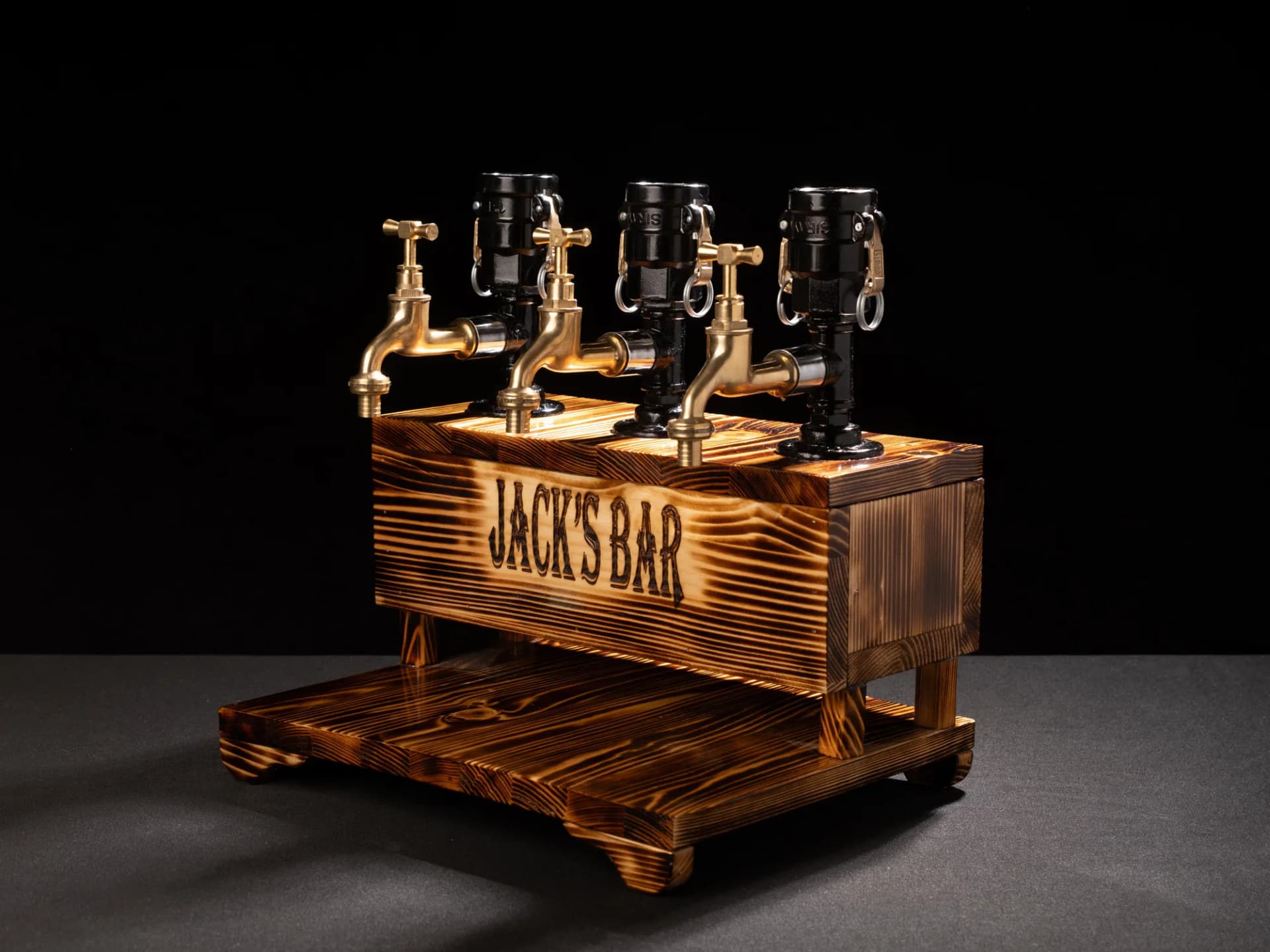 Tavus Personalized Wooden Drink Dispenser